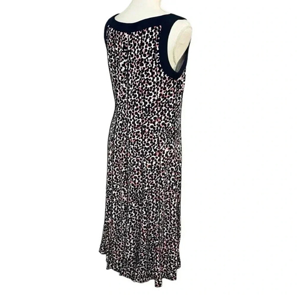 Christopher Banks size 10 fit and flare with navy and pink dots EUC - Picture 4 of 8